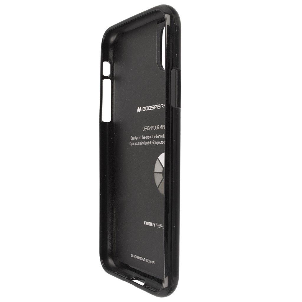 Pokrowiec Jelly Case czarny APPLE iPhone X / 6