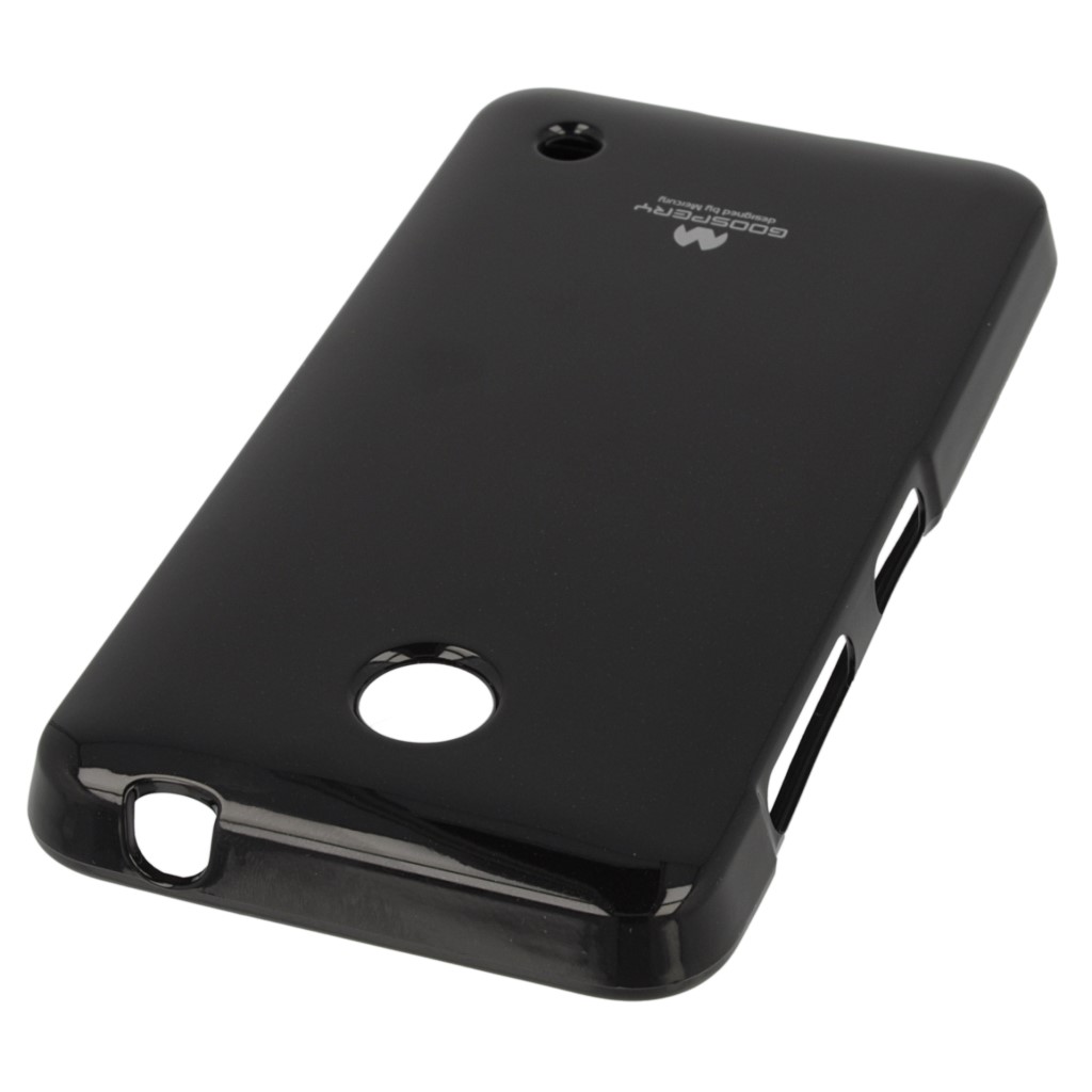 Pokrowiec etui silikonowe Mercury JELLY CASE czarne NOKIA Lumia 635 / 2