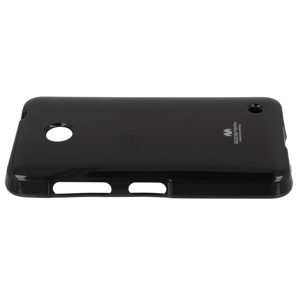 Pokrowiec etui silikonowe Mercury JELLY CASE czarne NOKIA Lumia 635 / 7