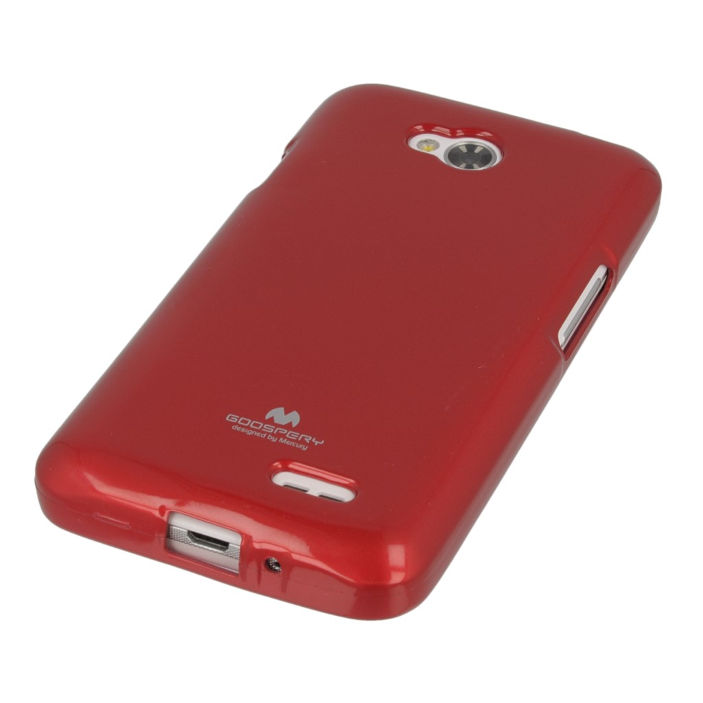 Pokrowiec etui silikonowe Mercury JELLY CASE czerwone LG G Pro Lite Dual D686