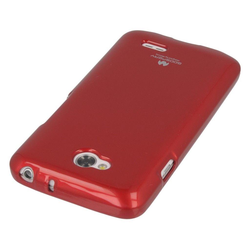 Pokrowiec etui silikonowe Mercury JELLY CASE czerwone LG G Pro Lite Dual D686 / 2