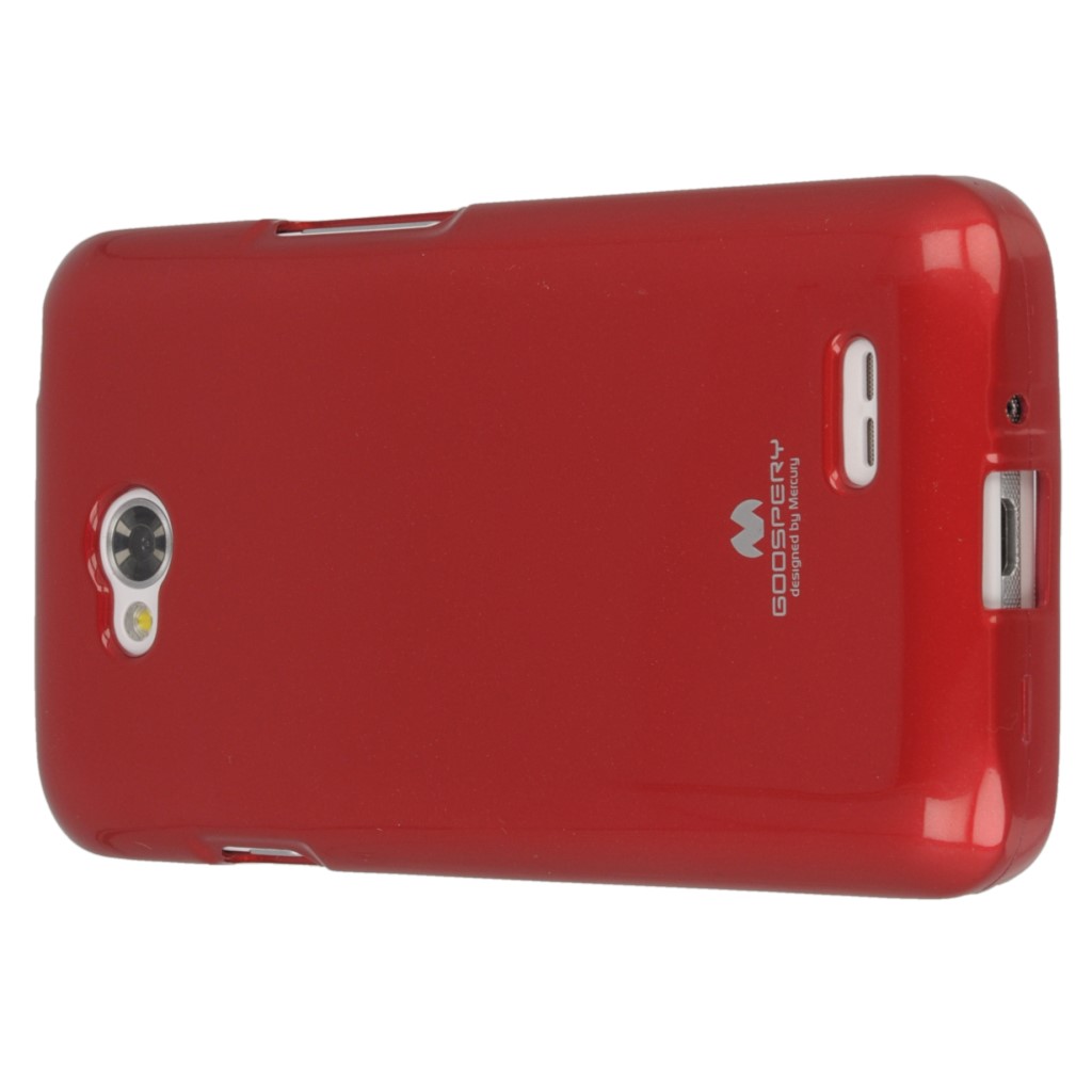 Pokrowiec etui silikonowe Mercury JELLY CASE czerwone LG G Pro Lite Dual D686 / 4