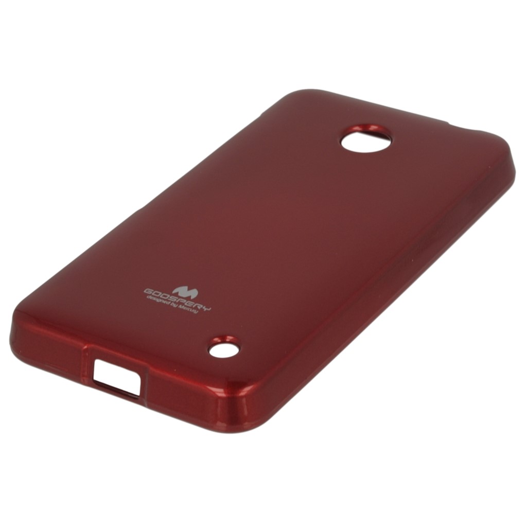Pokrowiec etui silikonowe Mercury JELLY CASE czerwone NOKIA Lumia 635