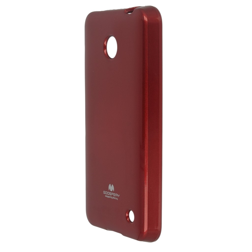 Pokrowiec etui silikonowe Mercury JELLY CASE czerwone NOKIA Lumia 630 / 7