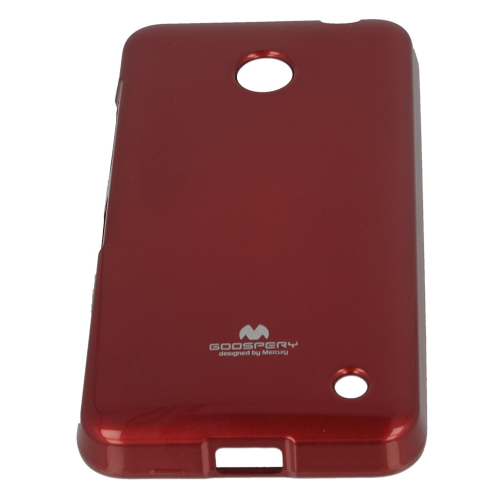 Pokrowiec etui silikonowe Mercury JELLY CASE czerwone NOKIA Lumia 630 / 8