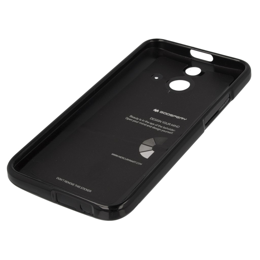 Pokrowiec etui silikonowe Mercury JELLY CASE czarne HTC One M8 / 3