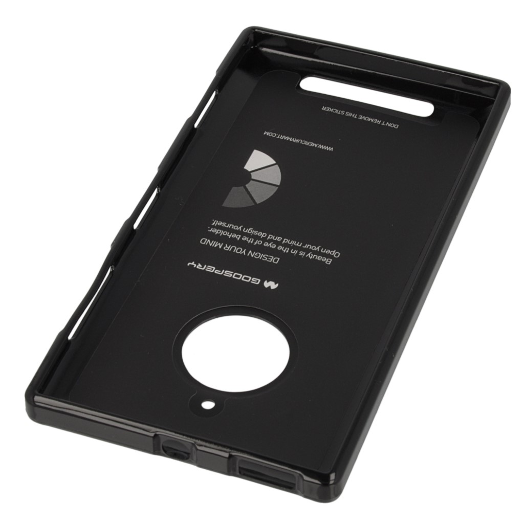 Pokrowiec etui silikonowe Mercury JELLY CASE czarne NOKIA Lumia 830 / 4