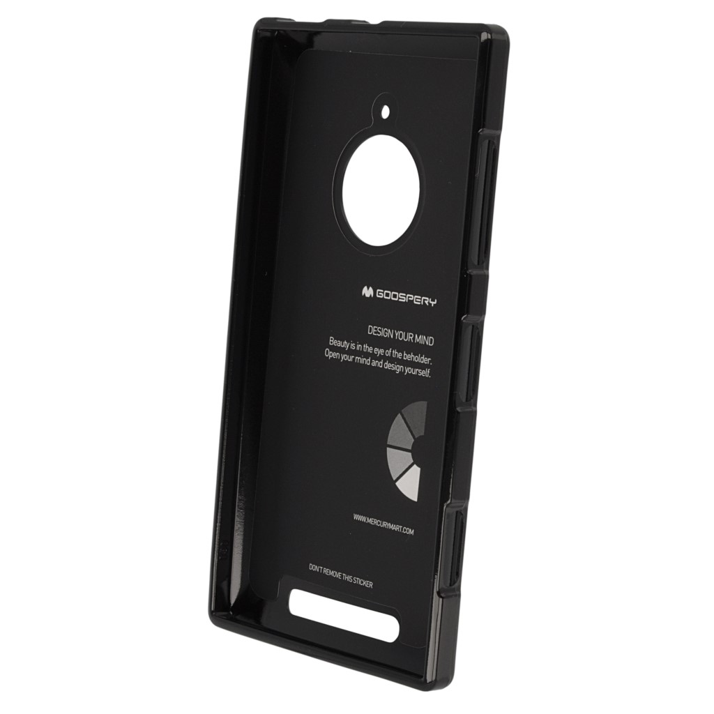 Pokrowiec etui silikonowe Mercury JELLY CASE czarne NOKIA Lumia 830 / 6