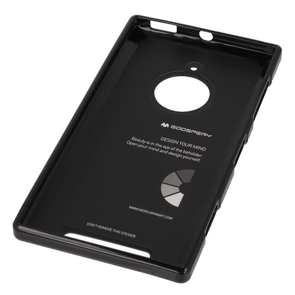 Pokrowiec etui silikonowe Mercury JELLY CASE czarne NOKIA Lumia 830 / 8