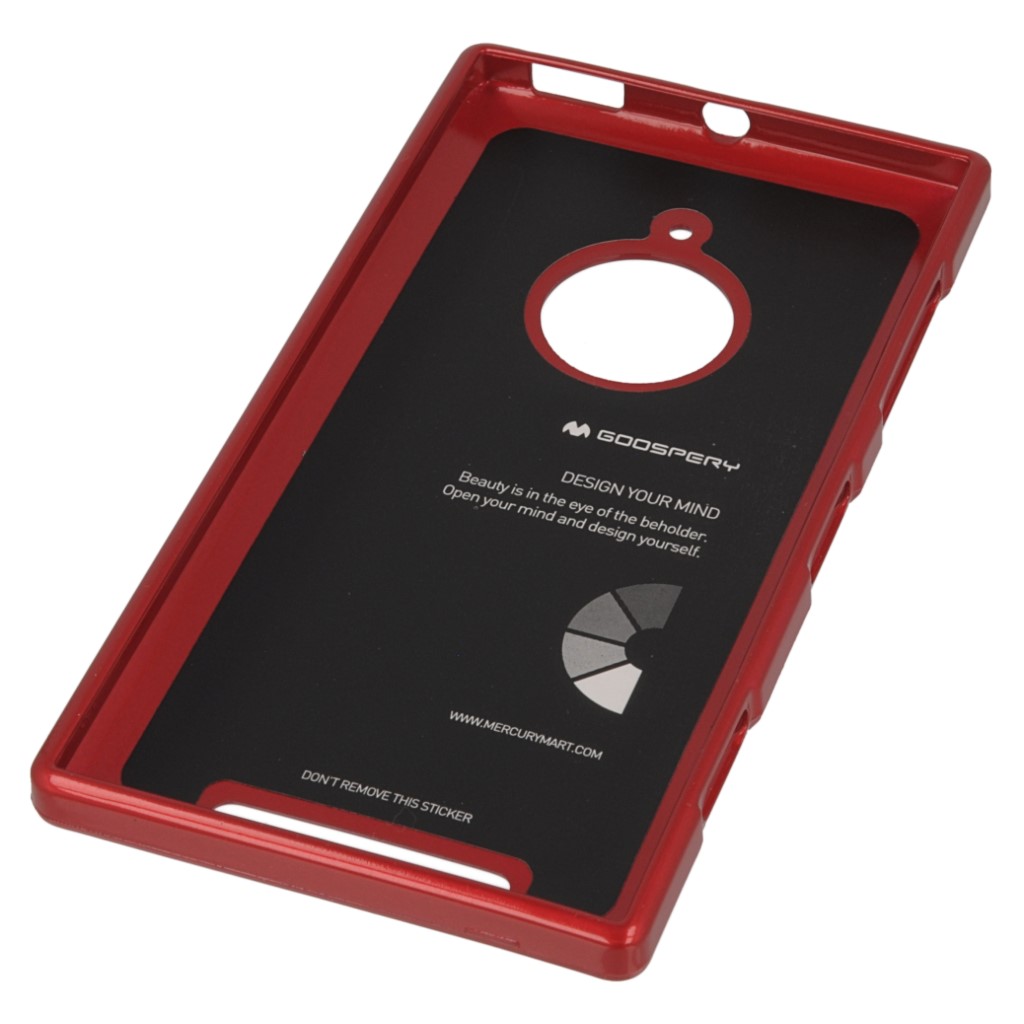 Pokrowiec etui silikonowe Mercury JELLY CASE czerwone NOKIA Lumia 830 / 4