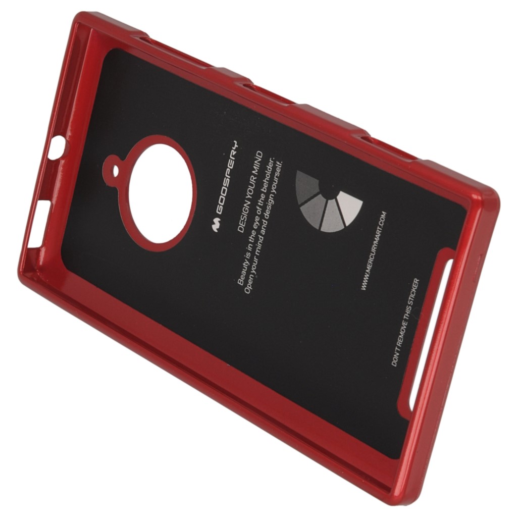 Pokrowiec etui silikonowe Mercury JELLY CASE czerwone NOKIA Lumia 830 / 5