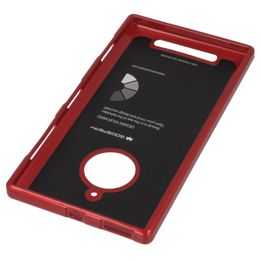 Pokrowiec etui silikonowe Mercury JELLY CASE czerwone NOKIA Lumia 830 / 6