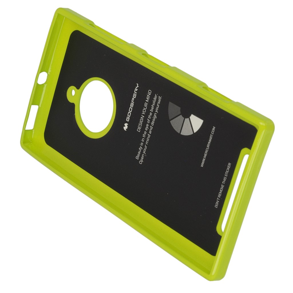 Pokrowiec etui silikonowe Mercury JELLY CASE limonkowy NOKIA Lumia 830 / 5