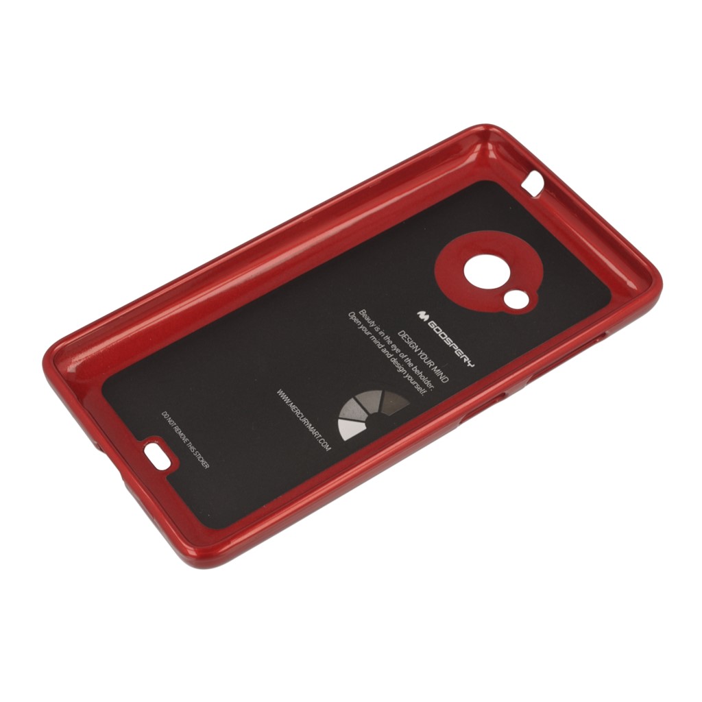Pokrowiec etui silikonowe Mercury JELLY CASE czerwone Microsoft Lumia 535 / 3