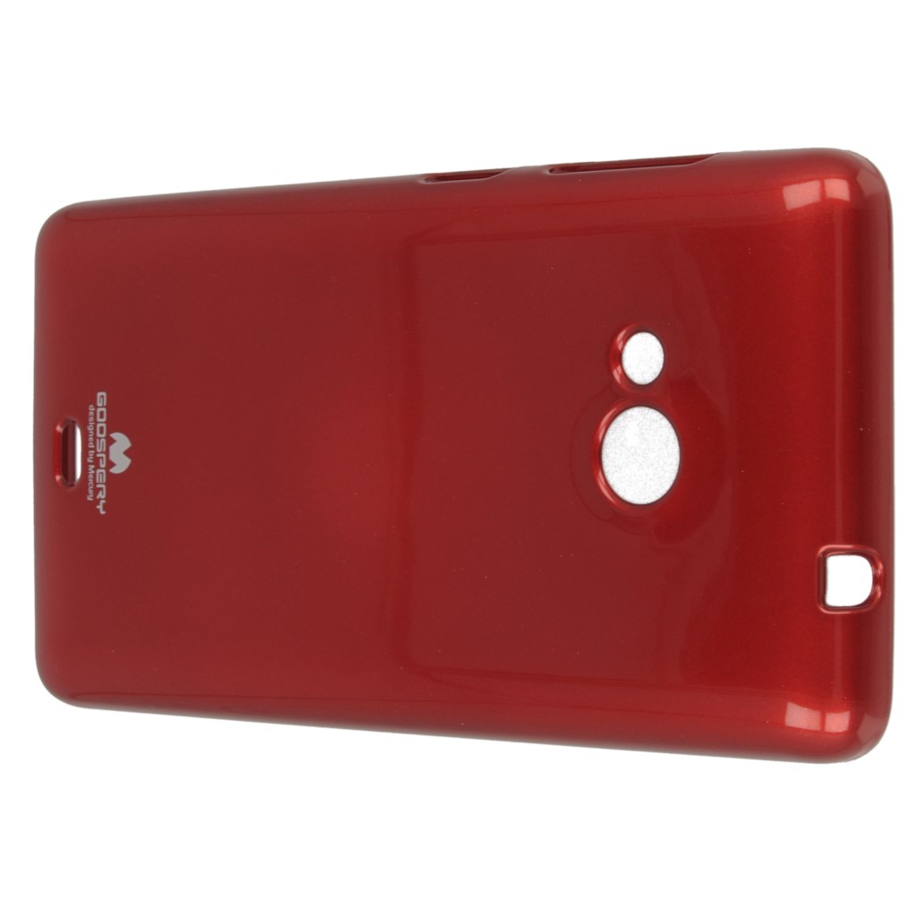 Pokrowiec etui silikonowe Mercury JELLY CASE czerwone Microsoft Lumia 535 / 8