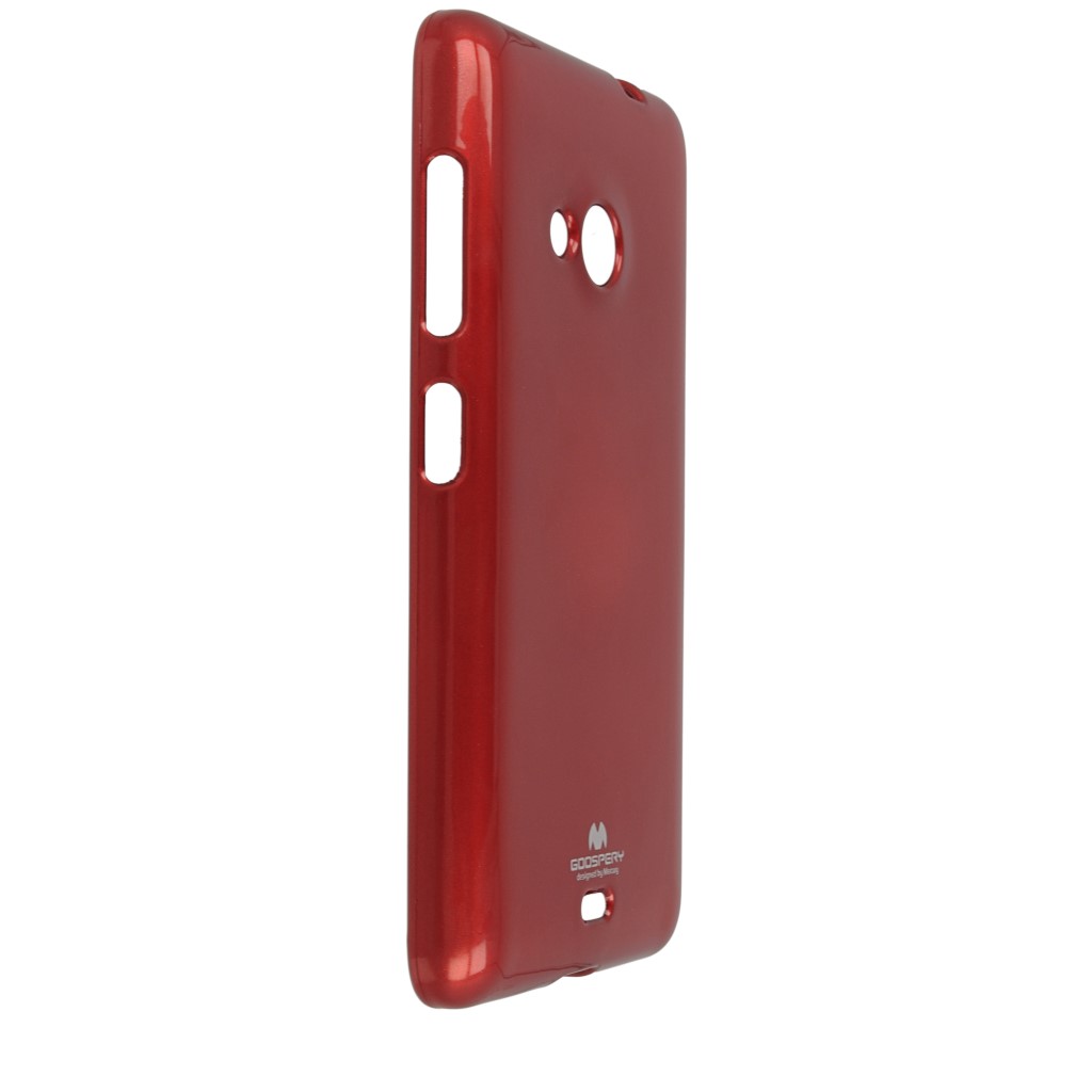Pokrowiec etui silikonowe Mercury JELLY CASE czerwone Microsoft Lumia 535 Dual SIM / 6