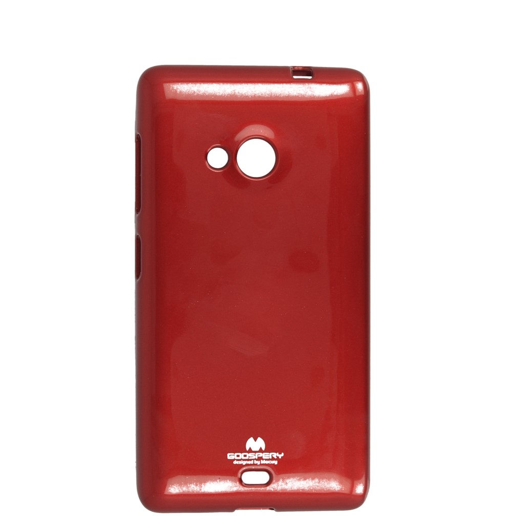 Pokrowiec etui silikonowe Mercury JELLY CASE czerwone Microsoft Lumia 535 / 9