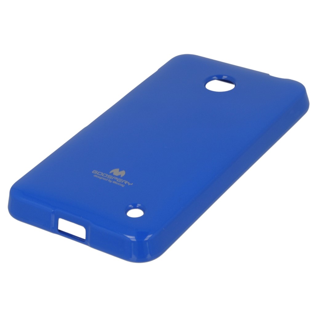 Pokrowiec etui silikonowe Mercury JELLY CASE niebieskie NOKIA Lumia 635