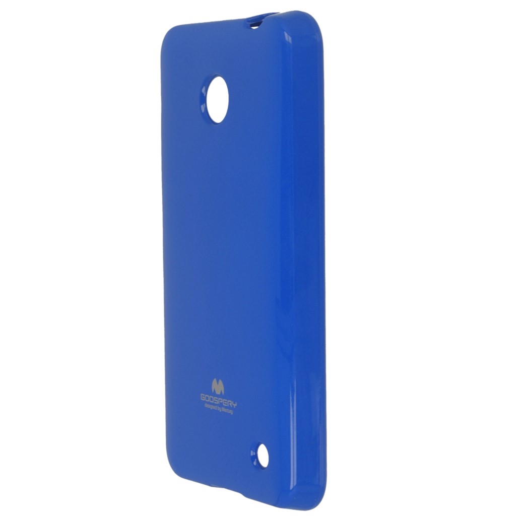 Pokrowiec etui silikonowe Mercury JELLY CASE niebieskie NOKIA Lumia 630 / 5
