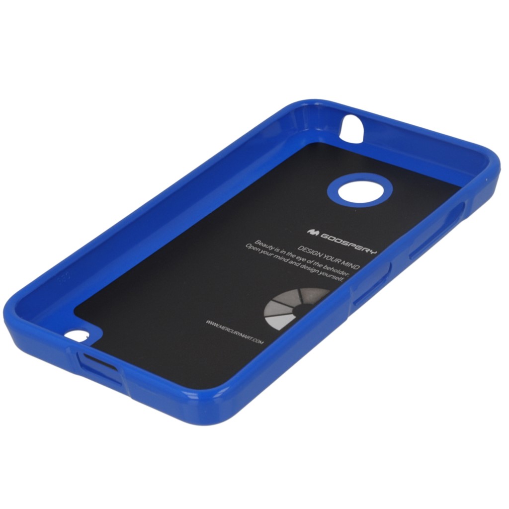 Pokrowiec etui silikonowe Mercury JELLY CASE niebieskie NOKIA Lumia 635 / 3