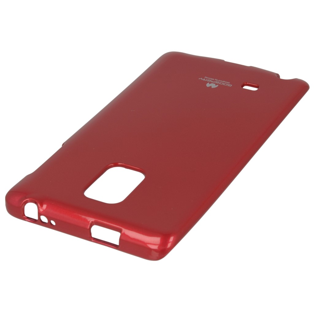 Pokrowiec etui silikonowe Mercury JELLY CASE czerwone SAMSUNG Galaxy Note 4 Edge / 2
