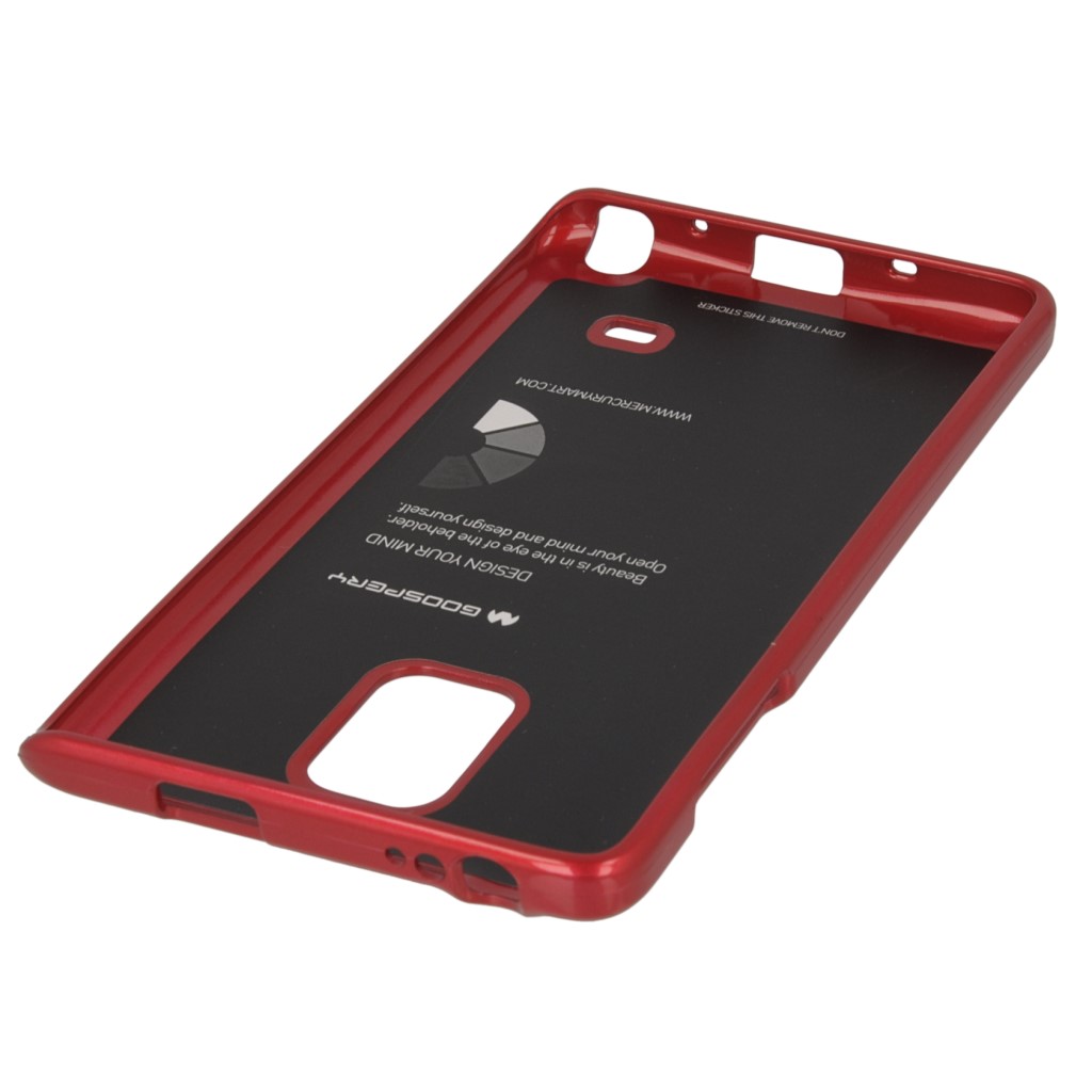 Pokrowiec etui silikonowe Mercury JELLY CASE czerwone SAMSUNG Galaxy Note Edge / 4