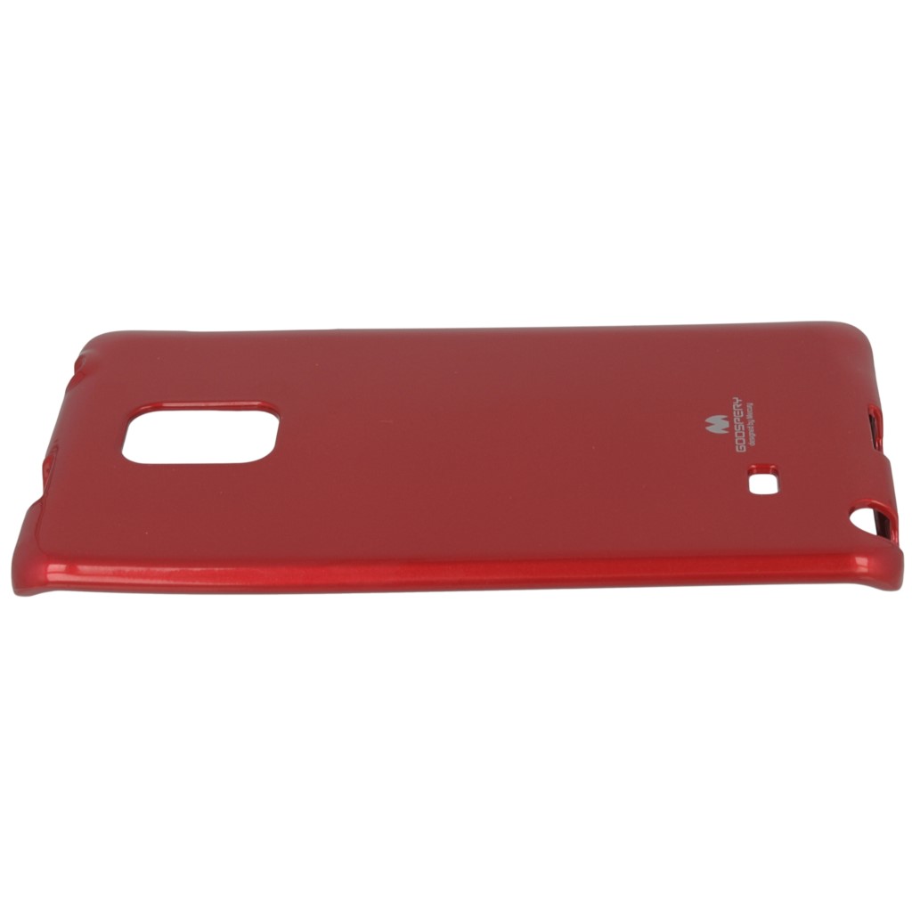 Pokrowiec etui silikonowe Mercury JELLY CASE czerwone SAMSUNG Galaxy Note 4 Edge / 6