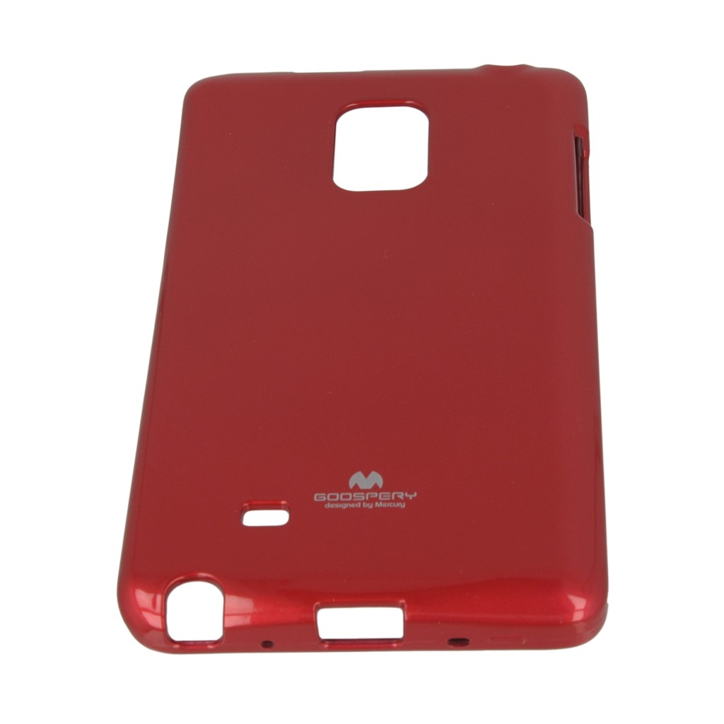 Pokrowiec etui silikonowe Mercury JELLY CASE czerwone SAMSUNG Galaxy Note 4 Edge / 8