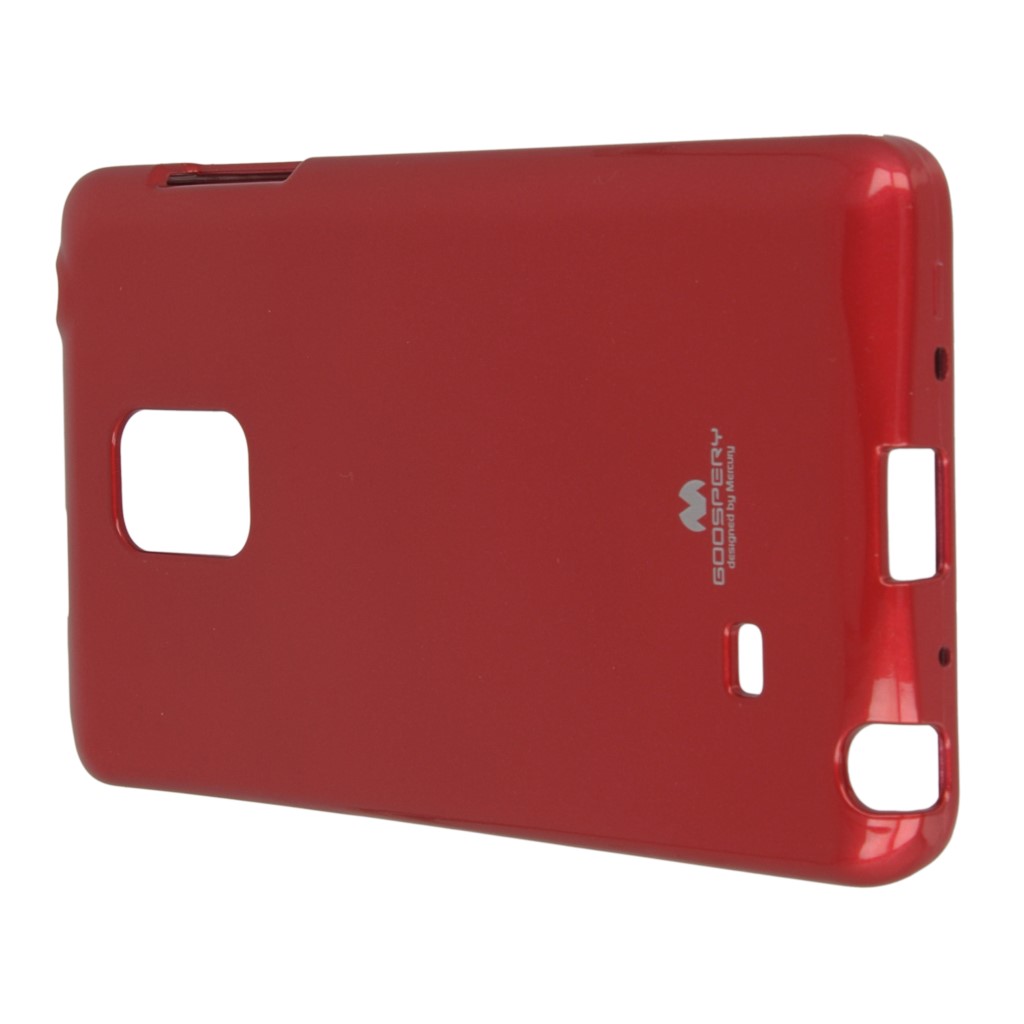Pokrowiec etui silikonowe Mercury JELLY CASE czerwone SAMSUNG Galaxy Note 4 Edge / 9