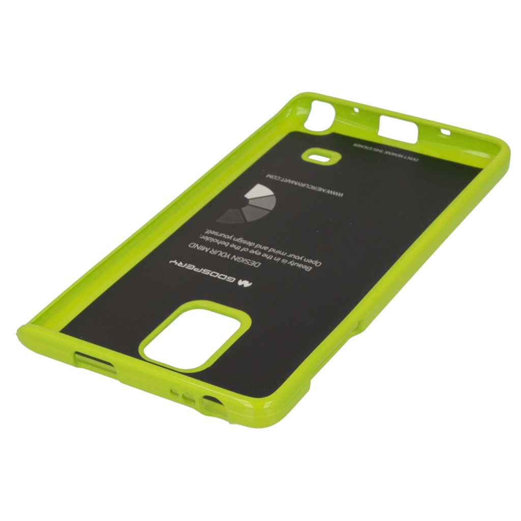 Pokrowiec etui silikonowe Mercury JELLY CASE limonkowy SAMSUNG Galaxy Note 4 Edge / 4