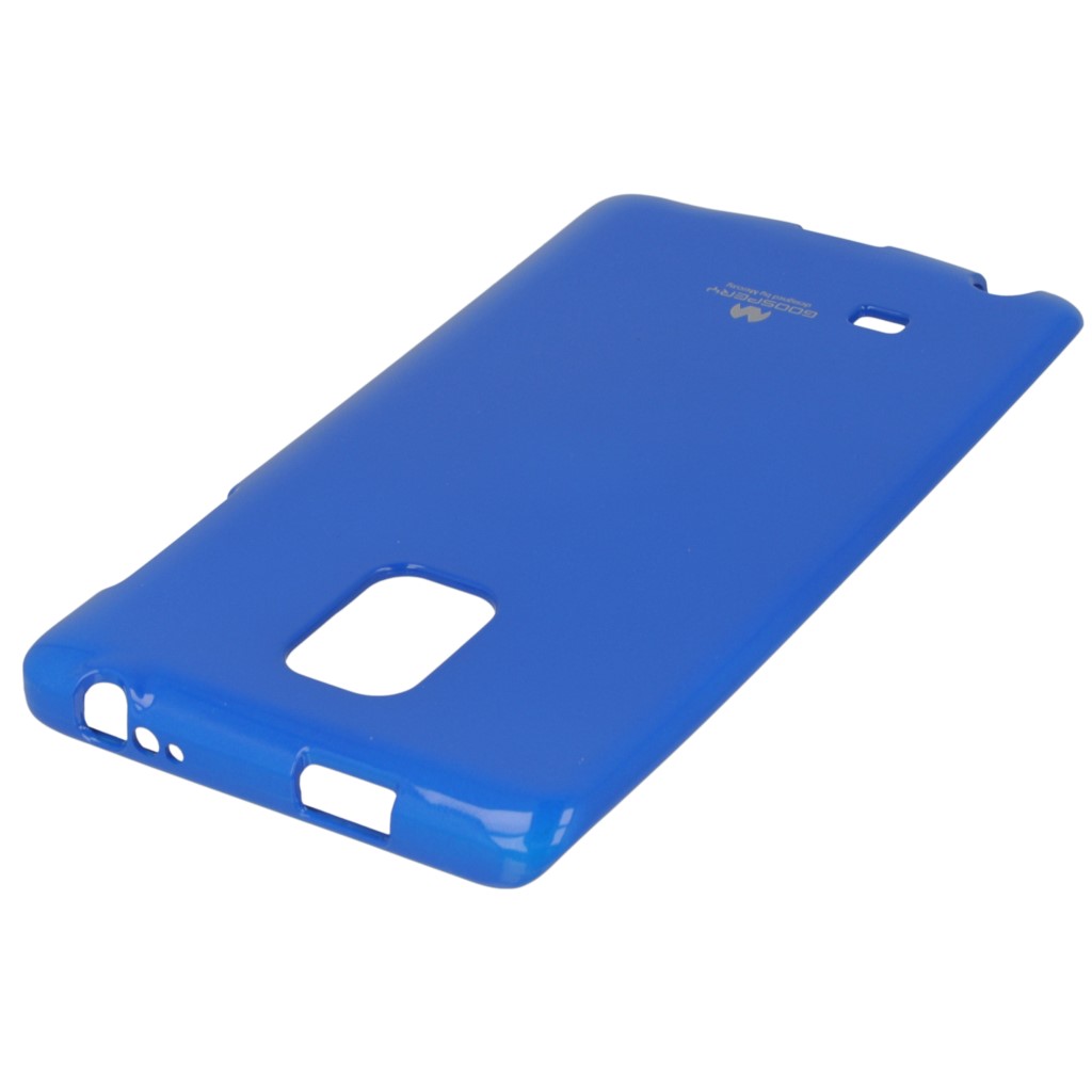 Pokrowiec etui silikonowe Mercury JELLY CASE niebieskie SAMSUNG Galaxy Note Edge / 2
