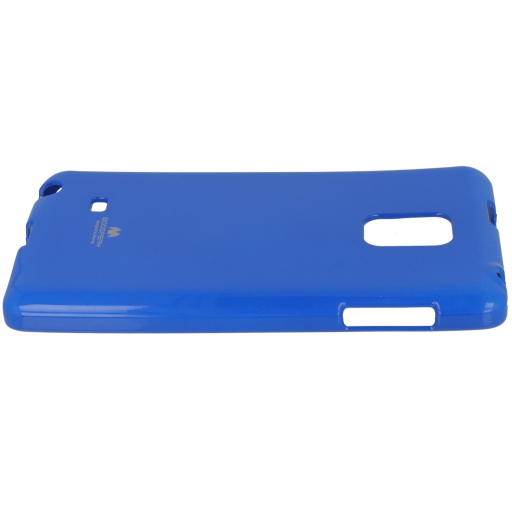 Pokrowiec etui silikonowe Mercury JELLY CASE niebieskie SAMSUNG Galaxy Note Edge / 6