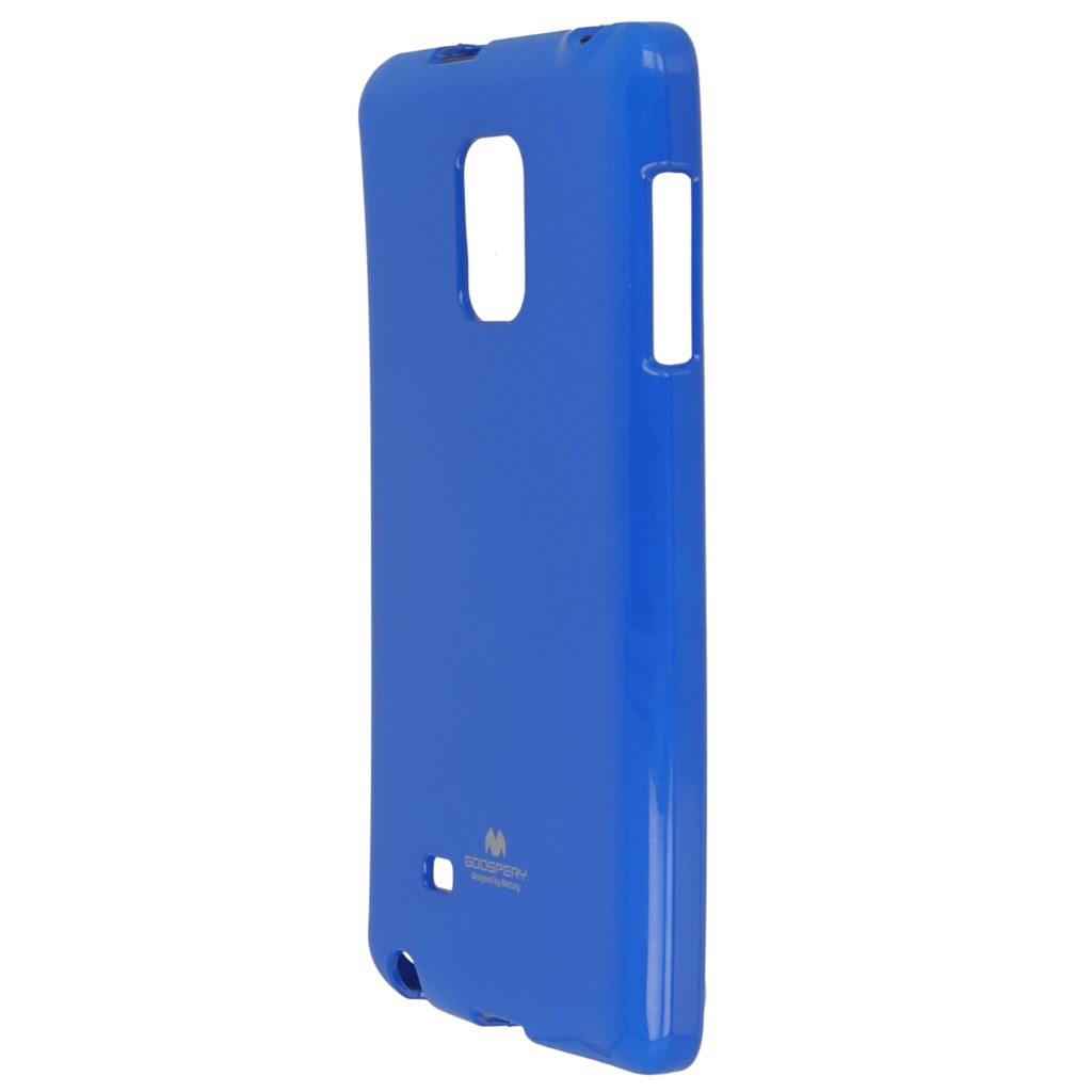 Pokrowiec etui silikonowe Mercury JELLY CASE niebieskie SAMSUNG Galaxy Note 4 Edge / 7