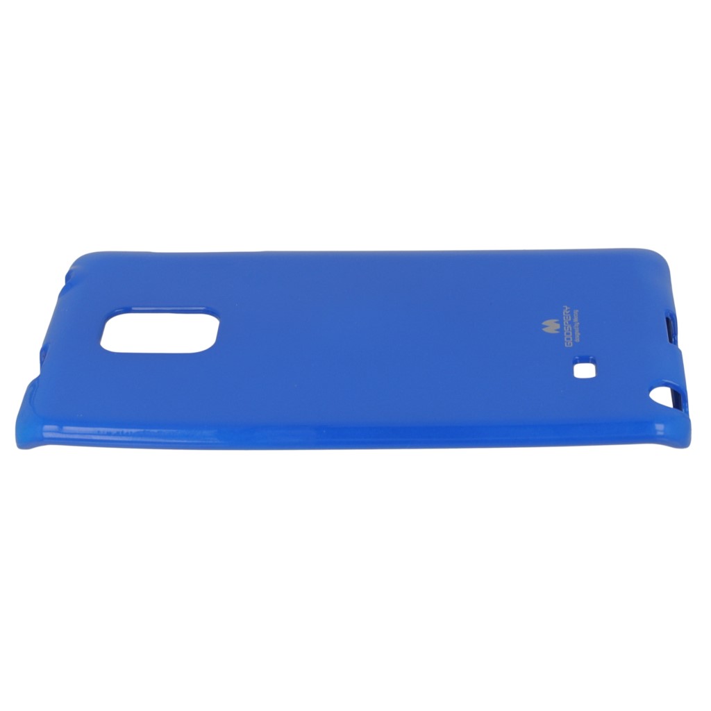 Pokrowiec etui silikonowe Mercury JELLY CASE niebieskie SAMSUNG Galaxy Note 4 Edge / 5