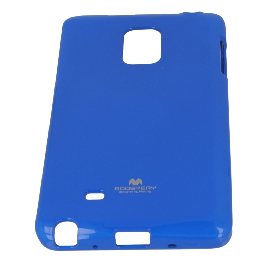 Pokrowiec etui silikonowe Mercury JELLY CASE niebieskie SAMSUNG Galaxy Note Edge / 8