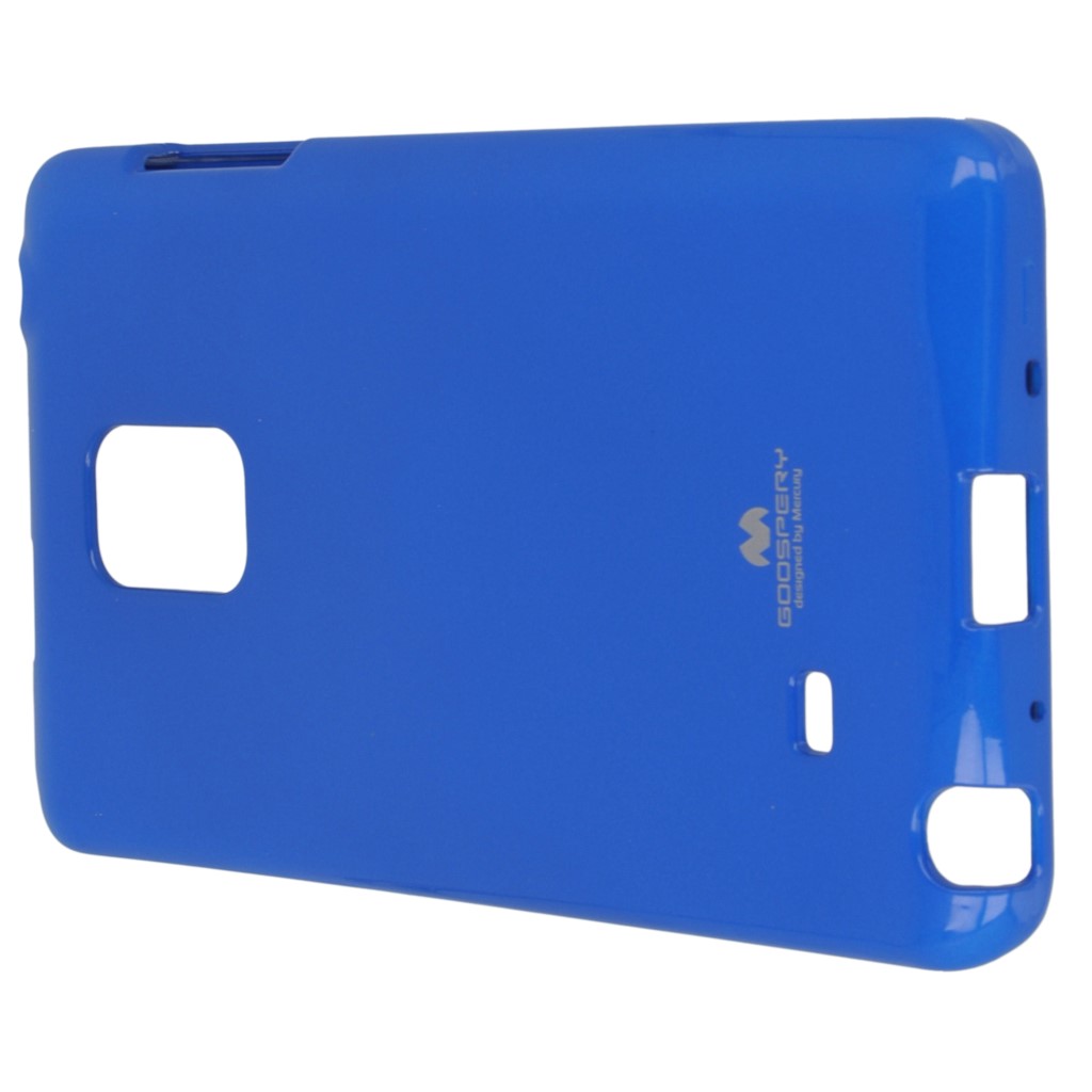 Pokrowiec etui silikonowe Mercury JELLY CASE niebieskie SAMSUNG Galaxy Note 4 Edge / 9