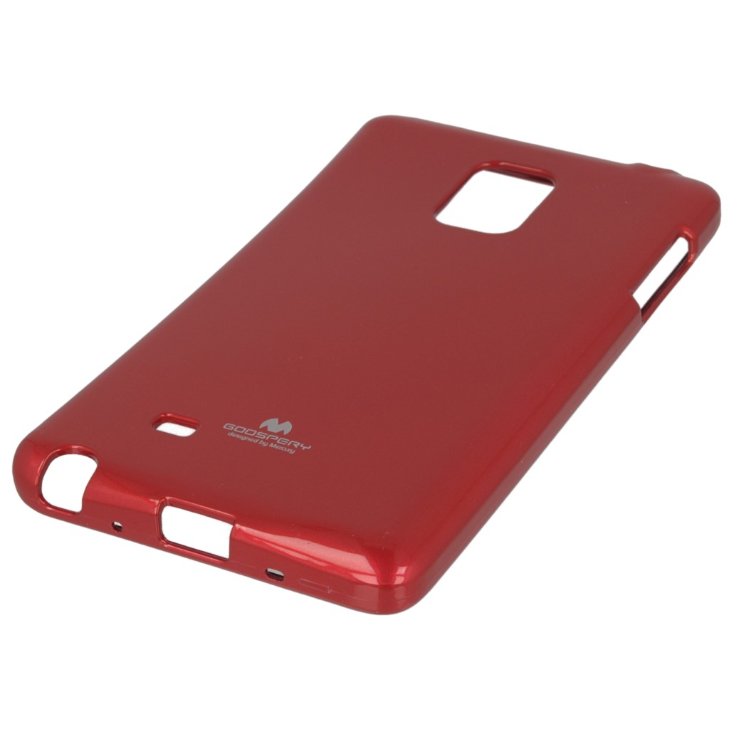 Pokrowiec etui silikonowe Mercury JELLY CASE czerwone SAMSUNG Galaxy Note 4 Edge