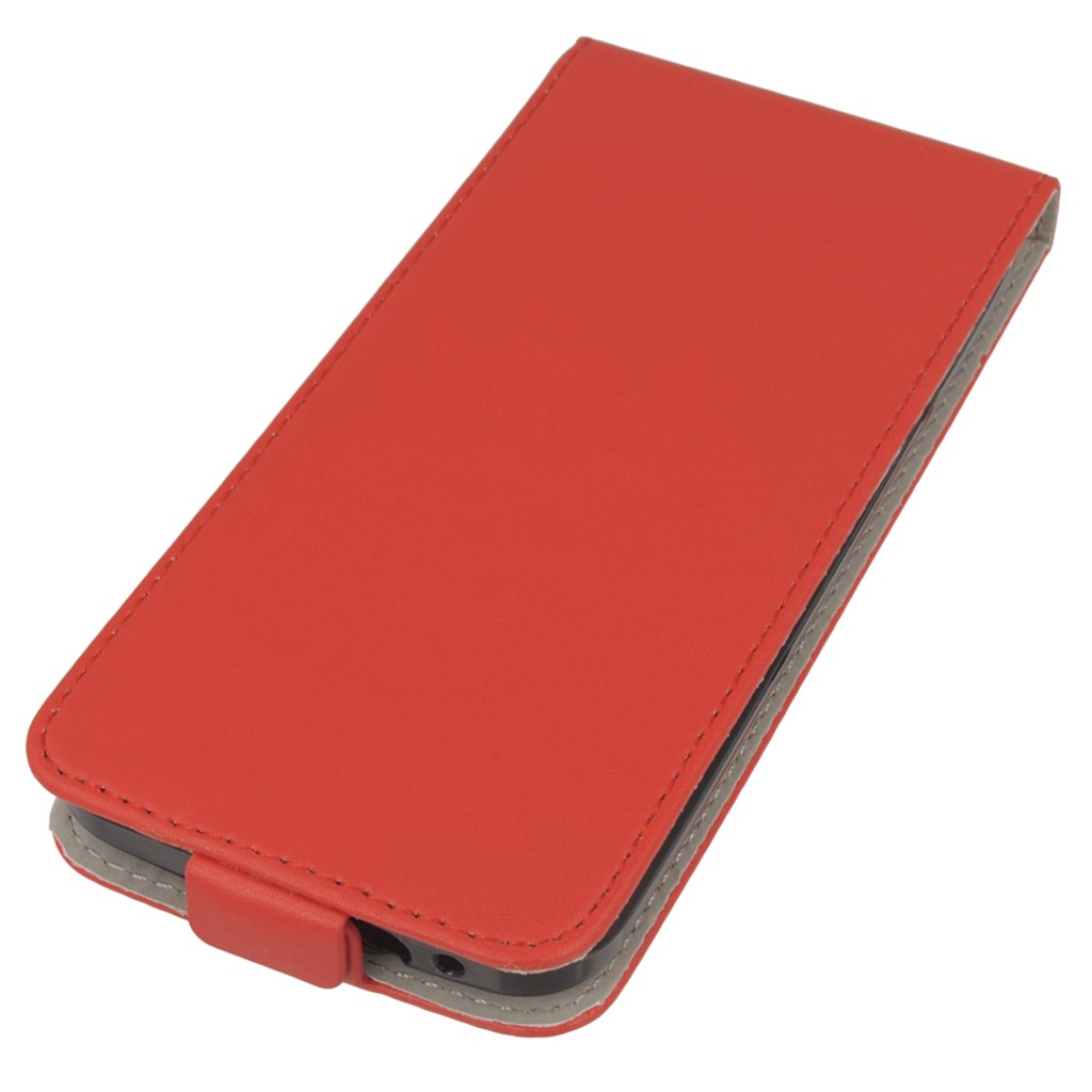Pokrowiec z klapk na magnes Prestige Slim Flexi czerwony ASUS ZenFone 2 5 cali / 2