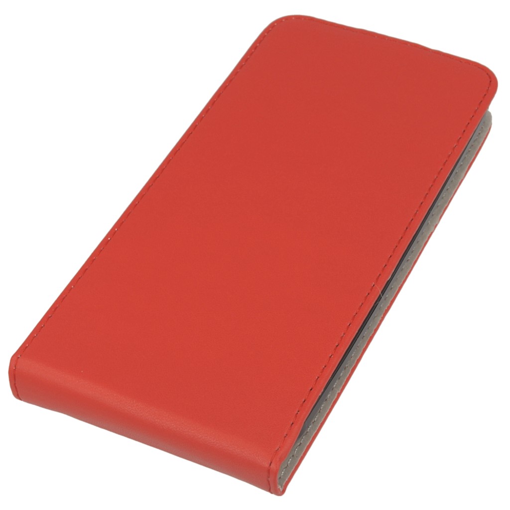 Pokrowiec z klapk na magnes Prestige Slim Flexi czerwony ASUS ZenFone 2 5 cali / 3