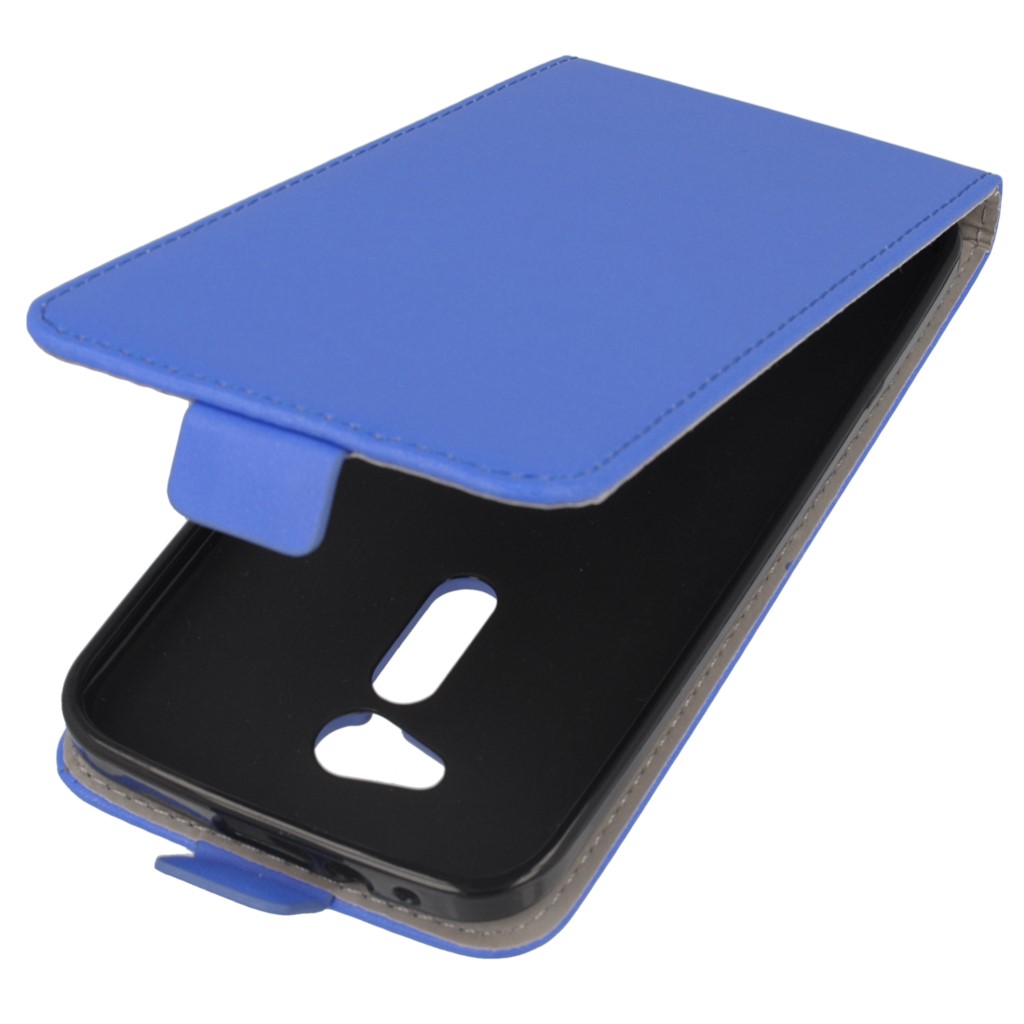 Pokrowiec z klapk na magnes Prestige Slim Flexi niebieski ASUS ZenFone 2 5 cali