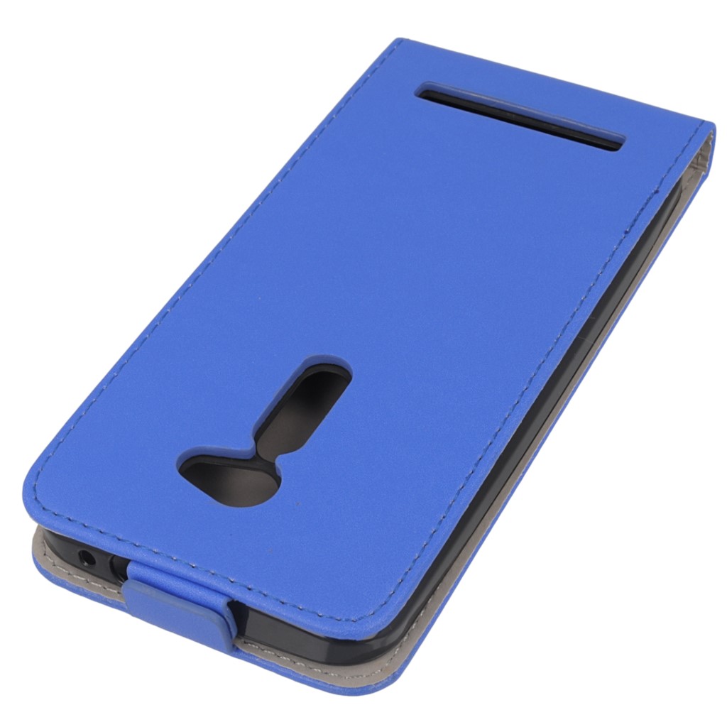 Pokrowiec z klapk na magnes Prestige Slim Flexi niebieski ASUS ZenFone 2 5 cali / 4
