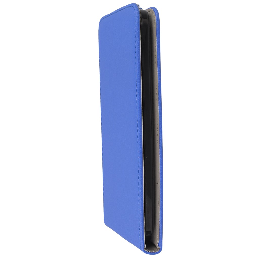 Pokrowiec z klapk na magnes Prestige Slim Flexi niebieski ASUS ZenFone 2 5 cali / 6