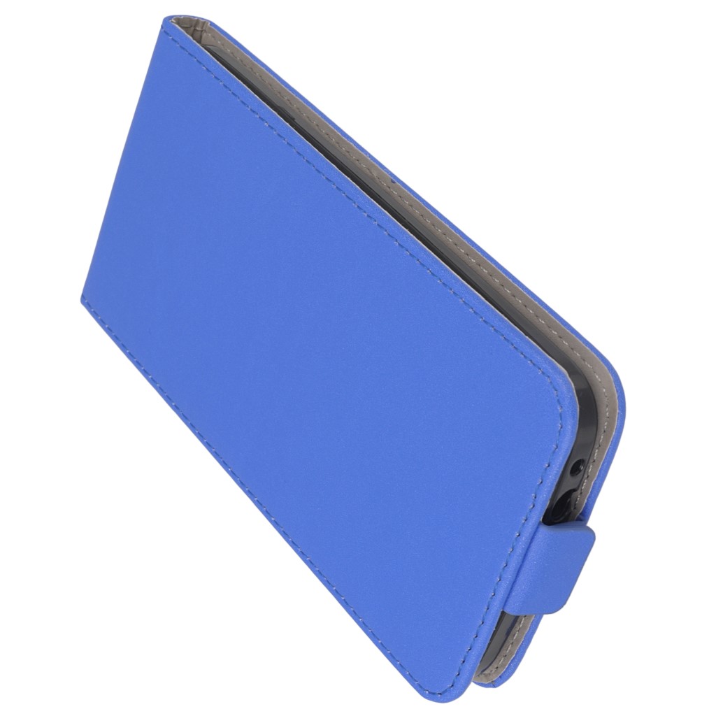Pokrowiec z klapk na magnes Prestige Slim Flexi niebieski ASUS ZenFone 2 5 cali / 8