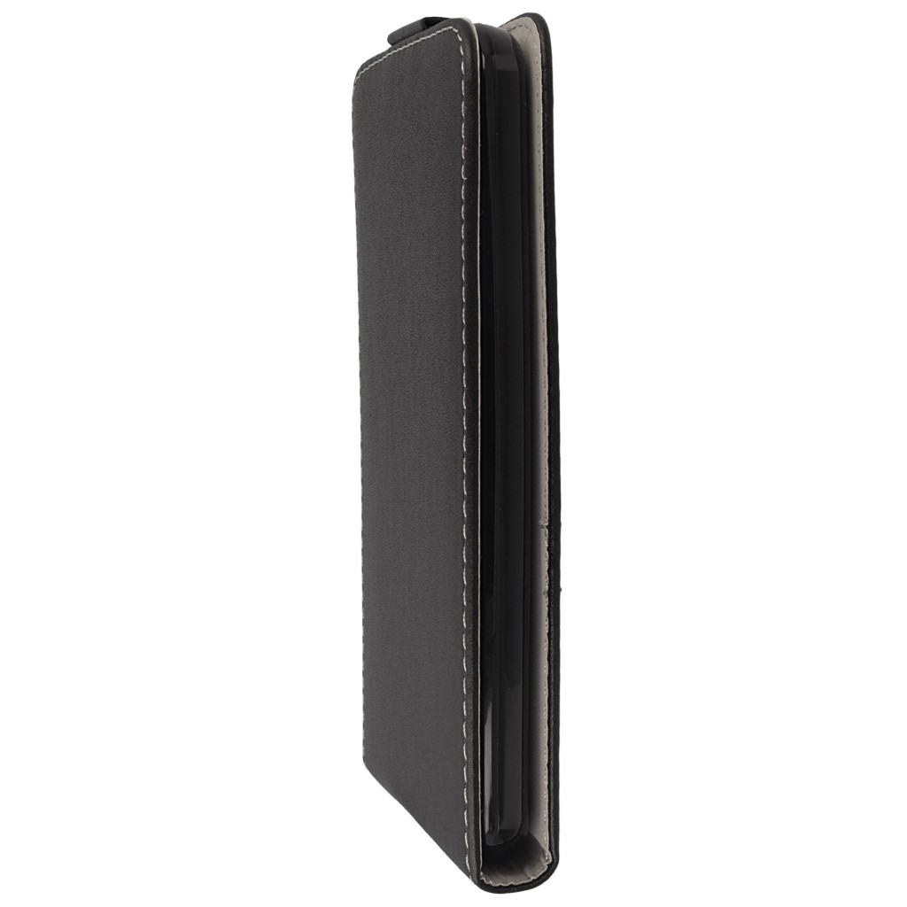 Pokrowiec z klapk na magnes Prestige Slim Flexi czarny ASUS ZenFone 2 5.5 cala / 6
