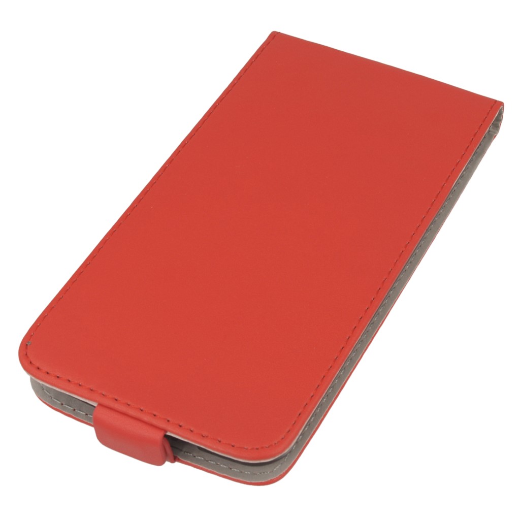 Pokrowiec z klapk na magnes Prestige Slim Flexi czerwony ASUS ZenFone 2 5.5 cala / 2