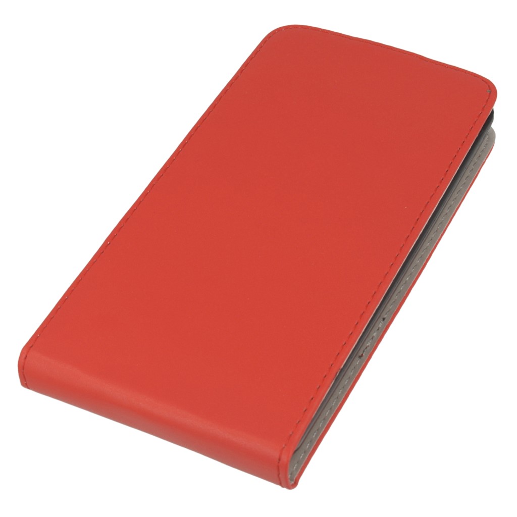 Pokrowiec z klapk na magnes Prestige Slim Flexi czerwony ASUS ZenFone 2 5.5 cala / 3