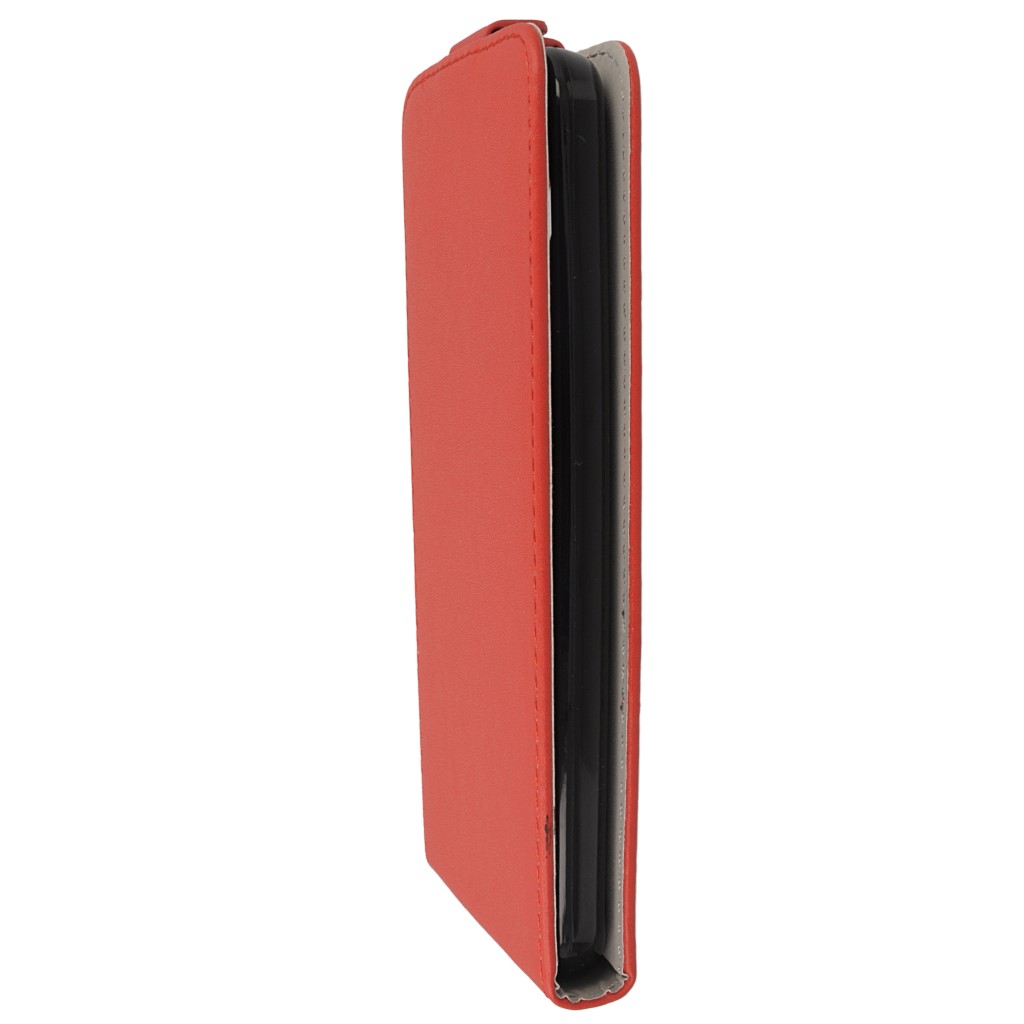 Pokrowiec z klapk na magnes Prestige Slim Flexi czerwony ASUS ZenFone 2 5.5 cala / 6