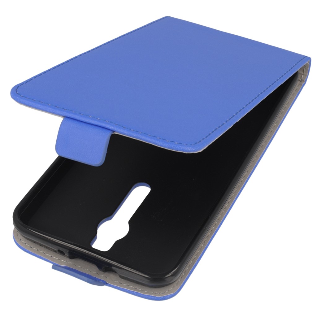 Pokrowiec z klapk na magnes Prestige Slim Flexi niebieski ASUS ZenFone 2 5.5 cala