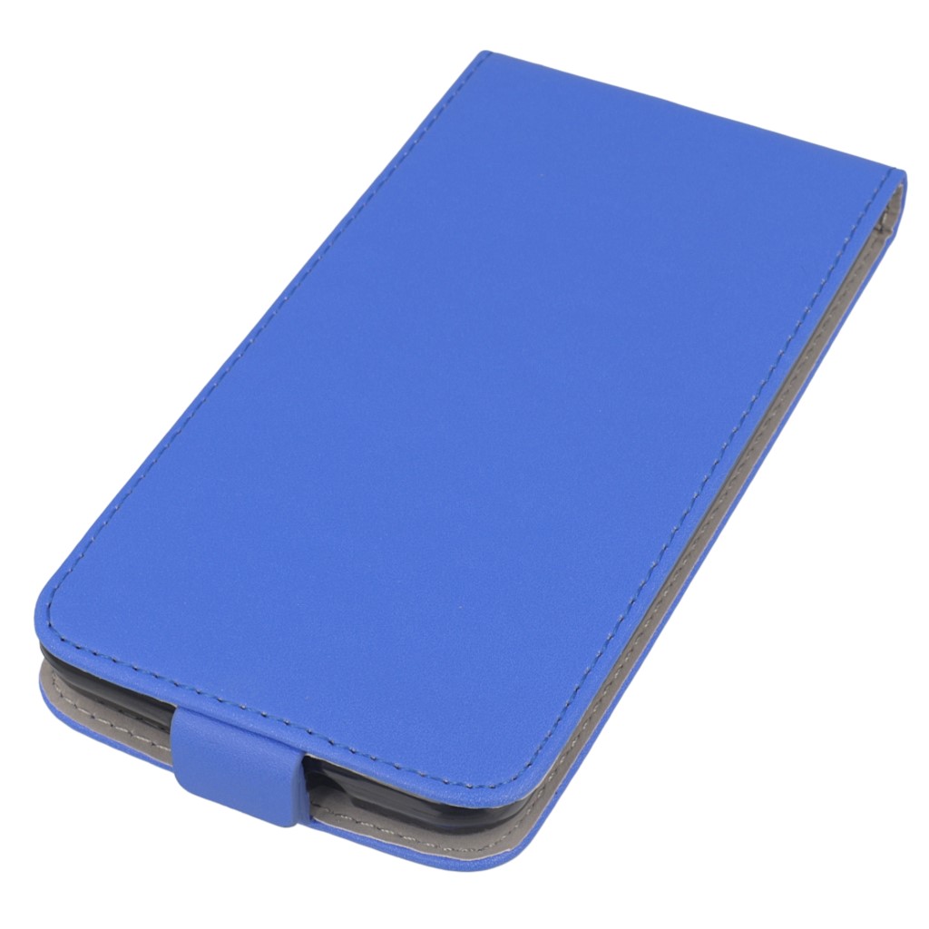 Pokrowiec z klapk na magnes Prestige Slim Flexi niebieski ASUS ZenFone 2 5.5 cala / 2