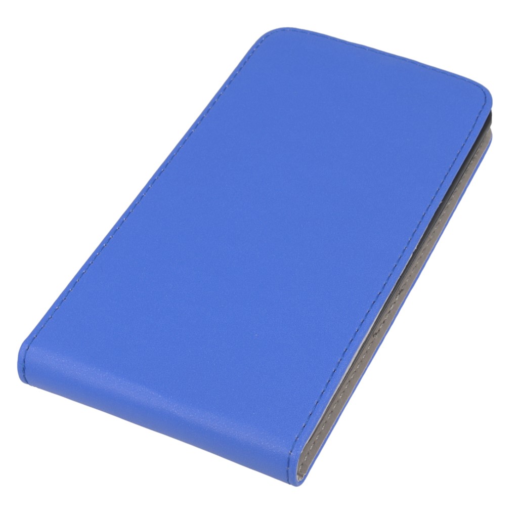 Pokrowiec z klapk na magnes Prestige Slim Flexi niebieski ASUS ZenFone 2 5.5 cala / 3